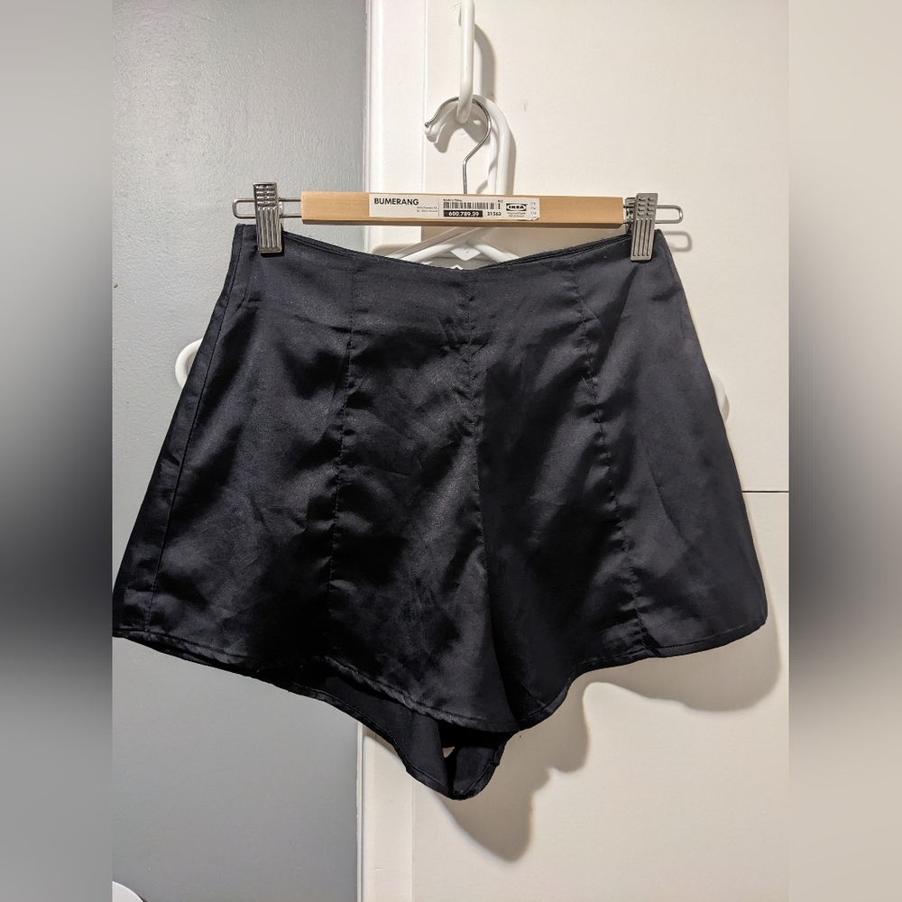 High Waist Satin Shorts